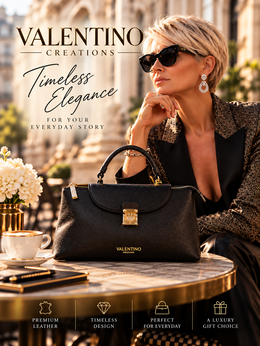 VALENTINO CREATIONS — Campanha de Moda de Luxo